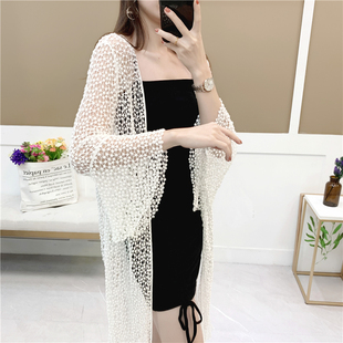 泳衣罩衫 防晒沙滩罩衣镂空披 可下水女度假q温泉比基尼外搭中长款