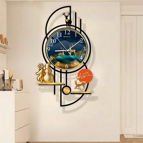钟表挂钟客厅简约现代大气挂墙式钟表高级感家用静音时钟装饰挂表