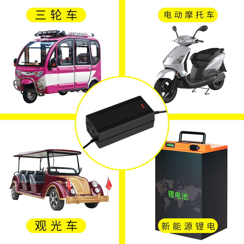 绿源锂电池充电器48V 2A锂v电车充电器 54.6V2A锂离子电动车充电