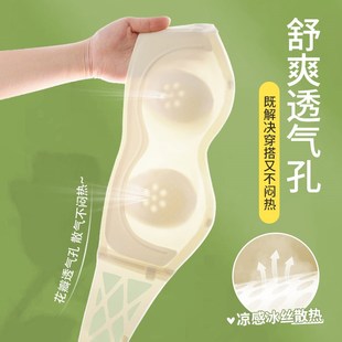 夏季 无肩带内衣女薄款 大胸显小裹胸防滑聚拢隐形抹胸防走光文胸罩