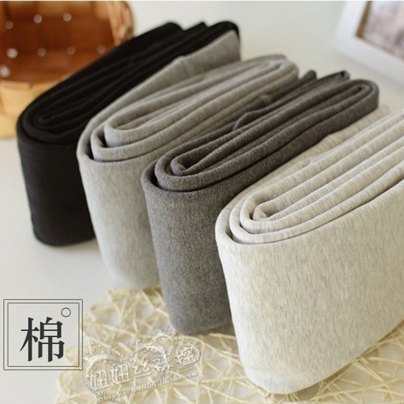 2018秋冬季哑光加厚加绒连裤袜外穿打底裤女浅灰色纯棉不起球一体