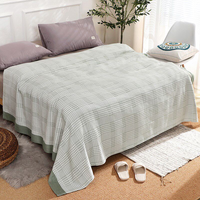 四层纱布毛巾被成人竹棉夏凉被单人双人空调毯竹纤维加大毛巾毯子