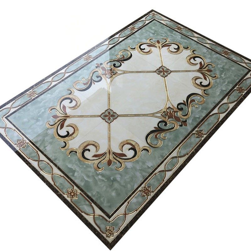 客厅瓷砖b拼花地砖800X800过道入户玄关欧式餐厅地毯花拼图抛晶砖