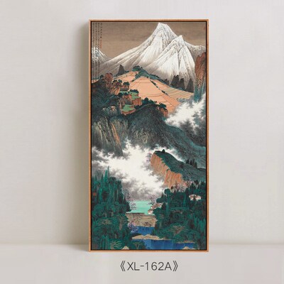 薛亮画作新中式入户玄关装饰画办公室茶室挂画中式有框画风景国画