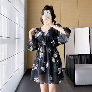 新款 泡温泉保守分体显瘦遮肉三件套胖mmW海边度假泳 泳衣女夏大码