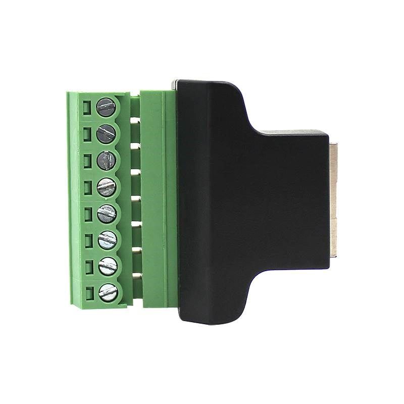 免压水晶头母头8P8C免焊工控机床机器网络接头母RJ45快接网线母座