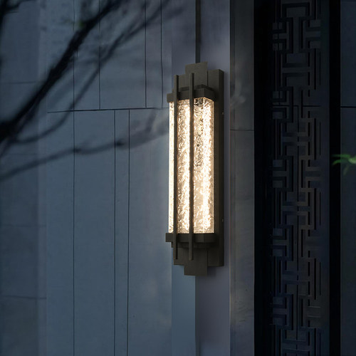 户外壁灯防水简约现代别墅大门口入户露台灯庭院不锈钢仿云石灯