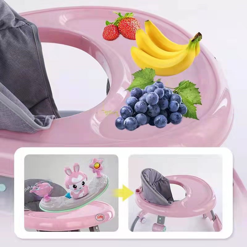 6到18个月可坐可推婴儿宝宝儿童多功能可折叠学步车防o型腿防侧翻