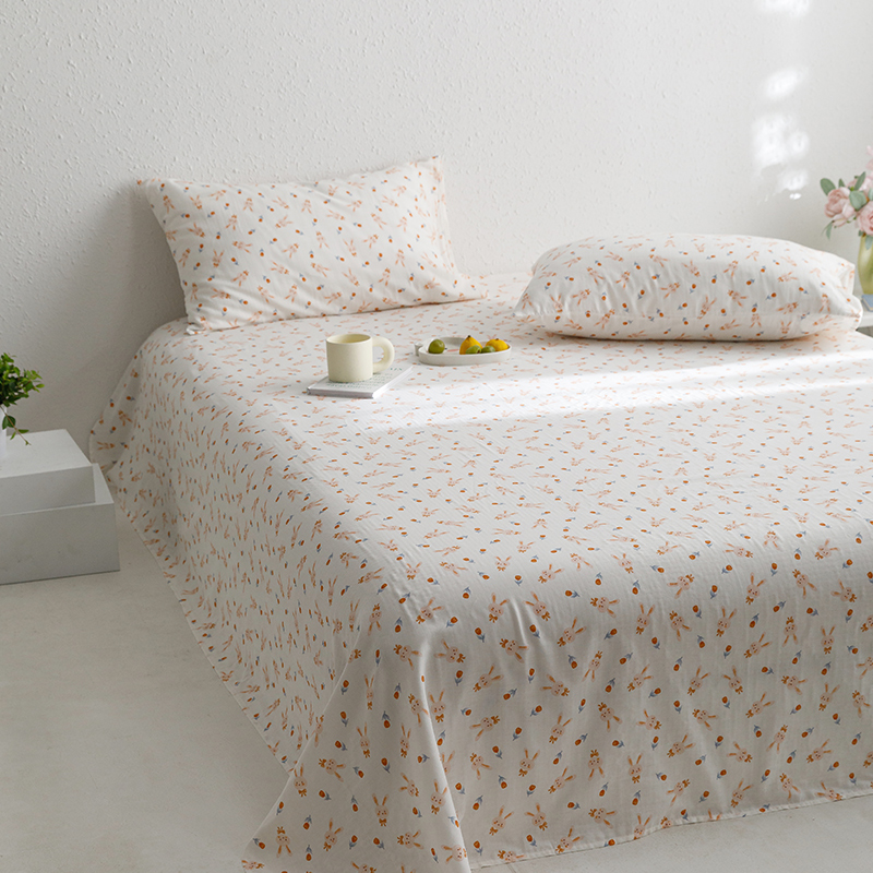 母婴全棉双层纱床单单件春秋100单双人被单床上用品