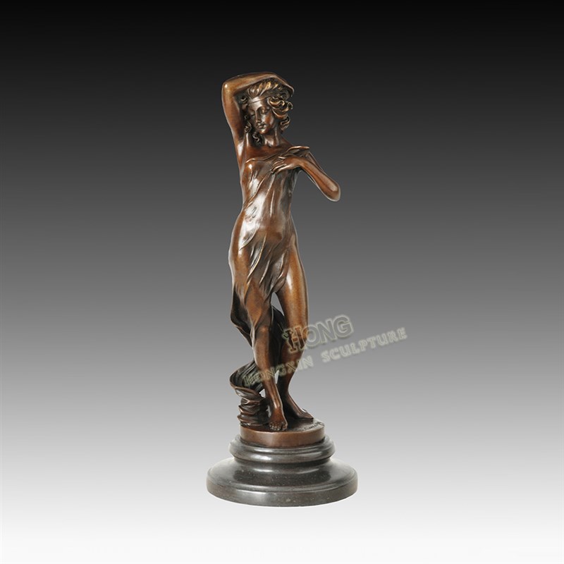 铜雕塑陶醉少女EP895欧式人物工艺饰品酒店客厅书房家居桌面摆件