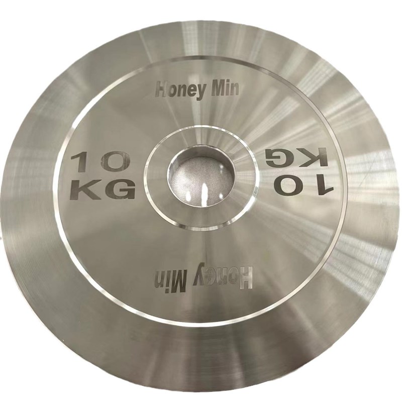 304不锈钢哑铃片杠铃片大重量奥杆片家用健身器材尺寸316非标定制