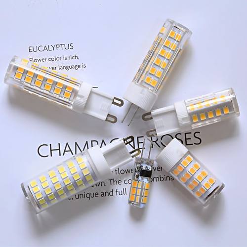 g4led灯珠220v超高亮12VG9插泡插脚12W三色变光玉米小灯泡宽