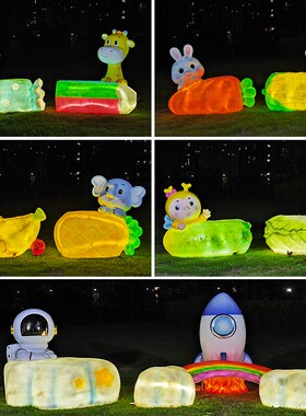 卡通网红动物座椅雕塑户外玻璃钢网红商场幼儿园林景区装饰品摆件