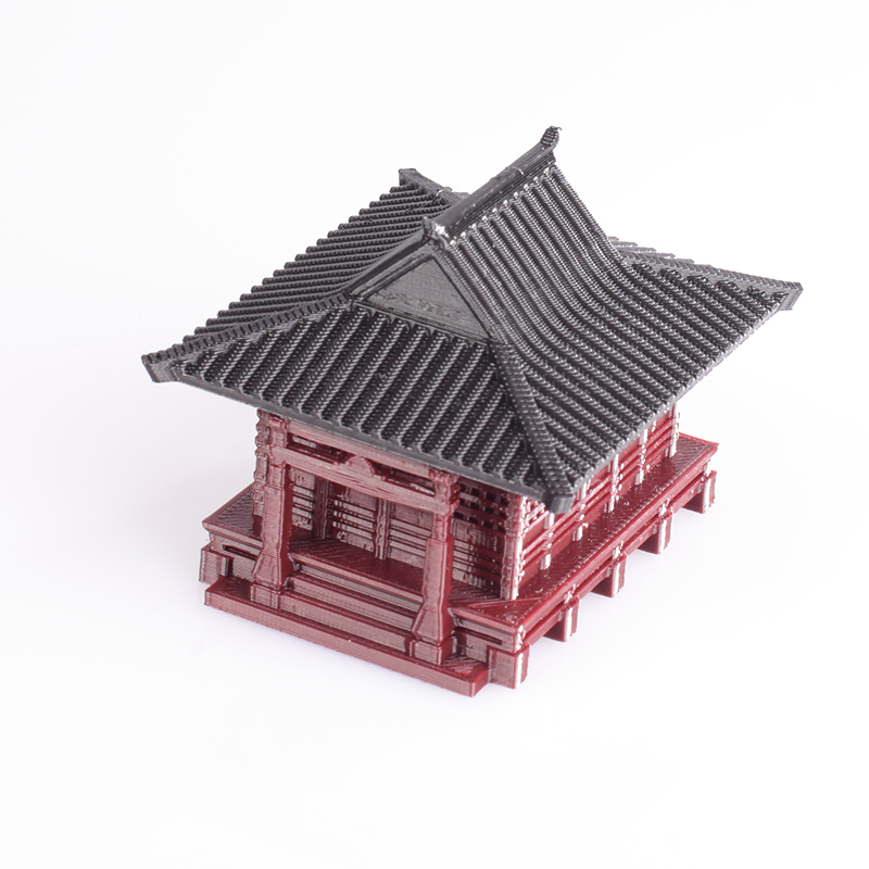 中式禅房小屋古建筑模型假山吸水石水陆缸微景观盆景造景素材摆件