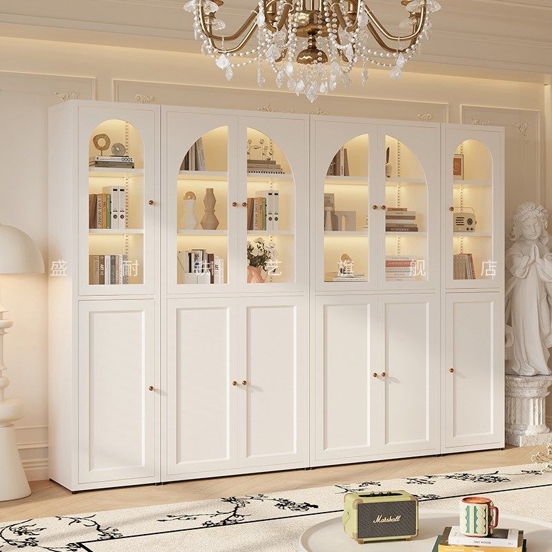 钢制书柜带门儿童书架防尘储物柜客厅展示柜铁艺卧室置物架收纳柜,住宅家具,单个书柜,淘宝优惠券,粉丝福利购,淘宝优惠卷