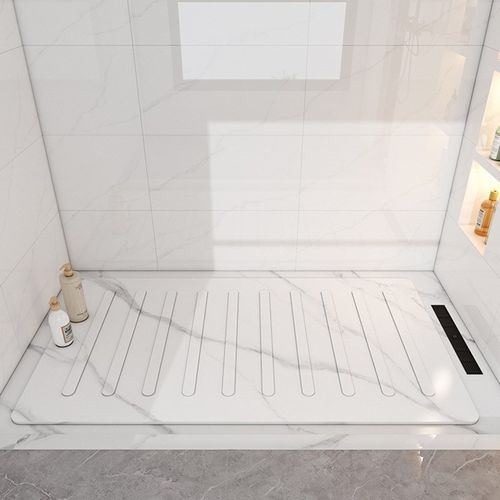 下沉式卫生间岩板淋浴板淋浴房防滑石地板石底座大理石脚踏板