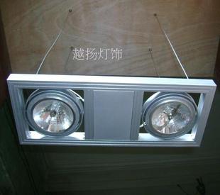 客厅双头射灯ar111明装 天花灯led吊线斗胆低压组合商业照明无主灯
