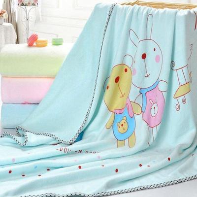 儿童浴巾宝宝新生儿婴儿洗澡毛巾比浴巾纯棉纱布吸水毛巾被盖被