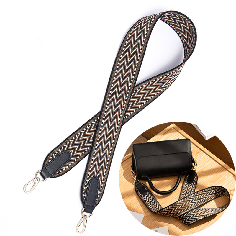 棕色包带斜挎带替换凯莉包肩带配件斜背包带子宽帆布单肩包宽肩带