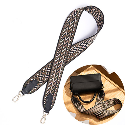 棕色包带斜挎带替换凯莉包肩带配件斜背包带子宽帆布单肩包宽肩带