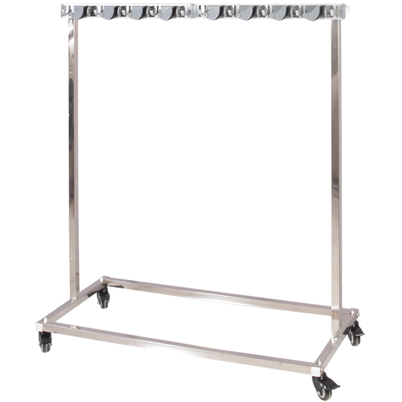 不锈钢置地拖把架可移动置物架清洁工具收纳整理扫把地拖挂墩布架