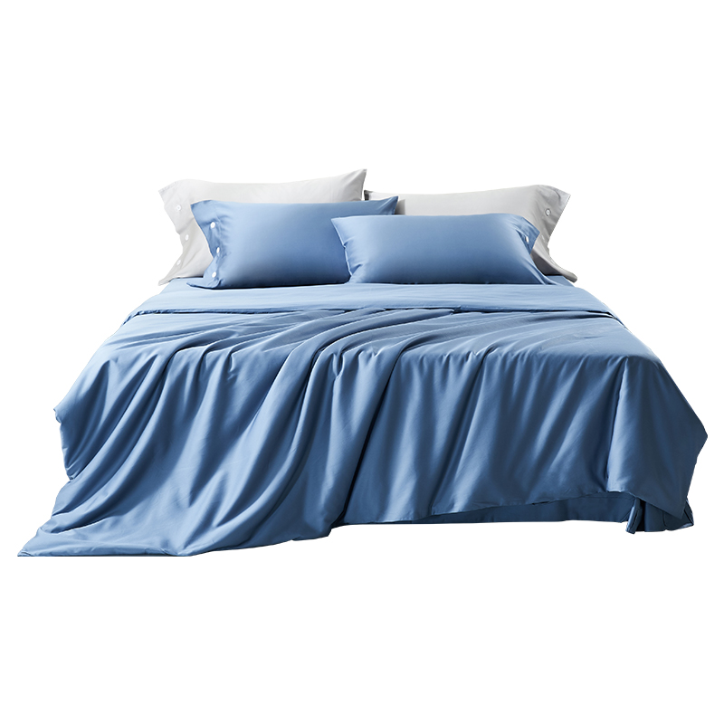 80支全棉被套单件纯色1.5m1.8米床单双人新疆长绒棉被罩学生