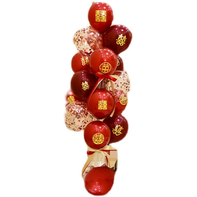 结婚装饰气球支架桌地飘立柱底座新婚房客厅场景布V置走廊路引用