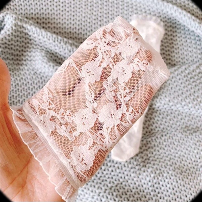 儿童丝袜短款薄款透气蕾丝u花边公主袜宝宝夏季防蚊袜婴儿长筒袜