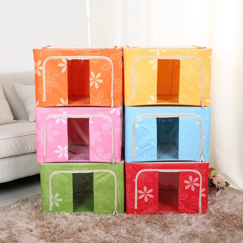 120l150升折叠牛津布收纳箱特大号超大容量布艺100衣物被子整理