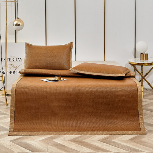 可折叠凉席定制尺寸1.8m床 w夏季榻榻米2.0米双面藤席0.8沙发垫子