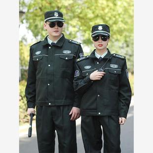 款式保安服春秋服套装橄榄绿门卫物业安检员工作制服长袖短袖