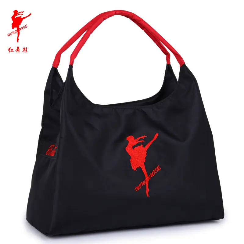 红舞鞋舞蹈包时尚女绣舞人舞蹈包拉丁瑜伽包健身单肩包广场舞9113