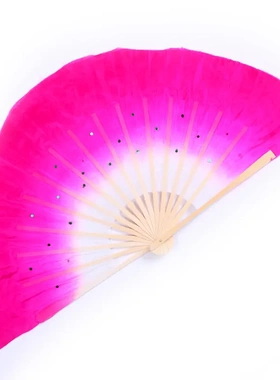 红舞鞋舞蹈道具舞蹈用品表演扇子舞演出服丝绸扇扇子7寸丝扇90287