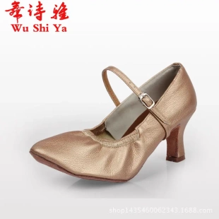 舞诗雅女士摩登舞鞋女式交谊舞鞋广场舞鞋秋冬软底女款交谊摩登