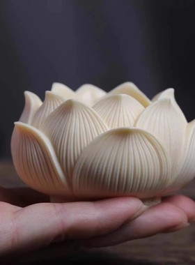 象牙果观音如来佛像莲花底座