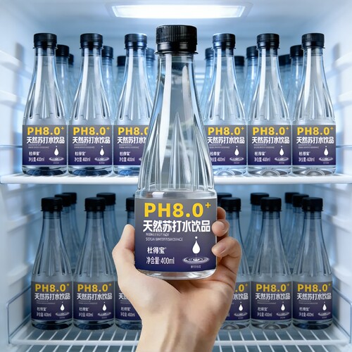 天然苏打水整箱24瓶*400ml特价弱碱性无糖0脂0卡非矿泉小分子水