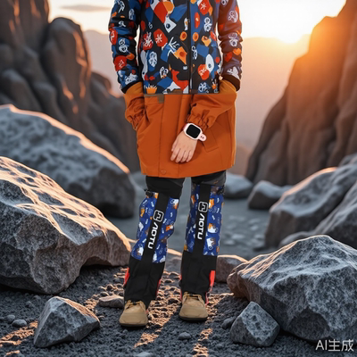 徒步沙漠防沙鞋套滑雪护腿裤套