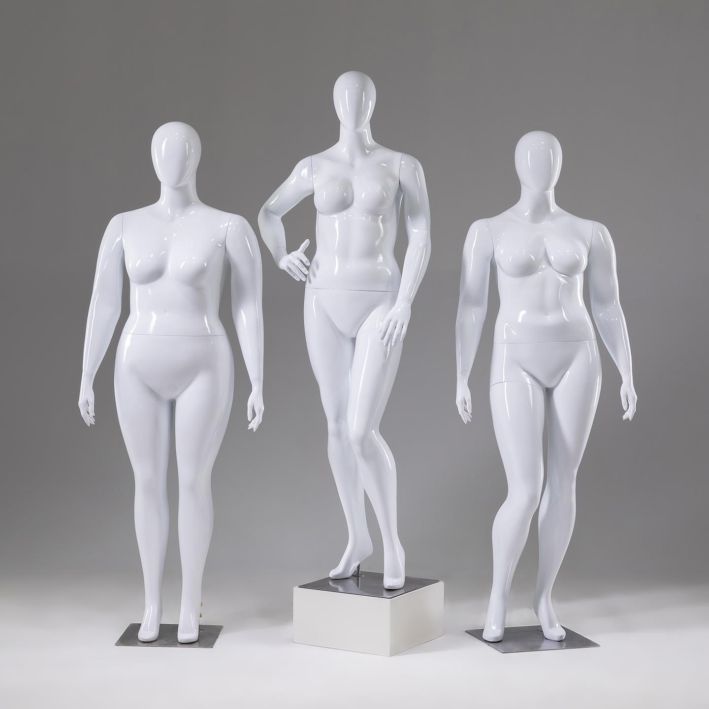 欧美肥婆模特展示架女装人台全身假人偶服装店橱窗大码胖模型道具