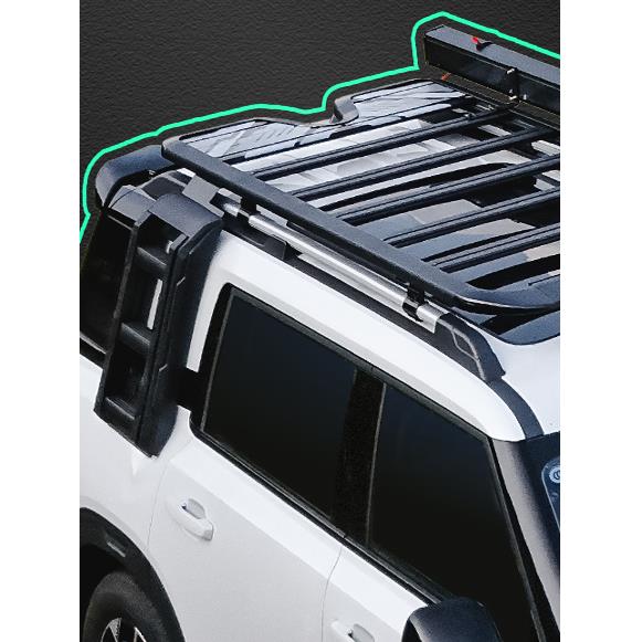 北京Bj30车顶伸缩平台Bj40行李架侧机甲袋后翼侧帐篷行李架改装