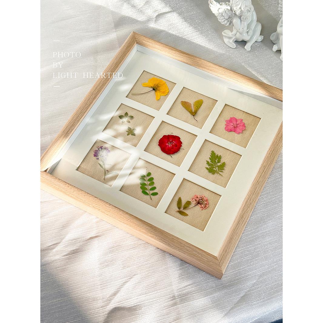 永生花干花压花植物标本覆古相框家居摆件装饰画壁挂手作生日礼物