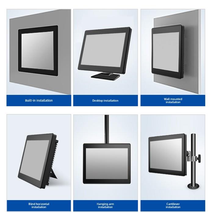 研显10.1/13.3/15.6/19/21.5寸内嵌入式工控一体机安卓电阻触摸平
