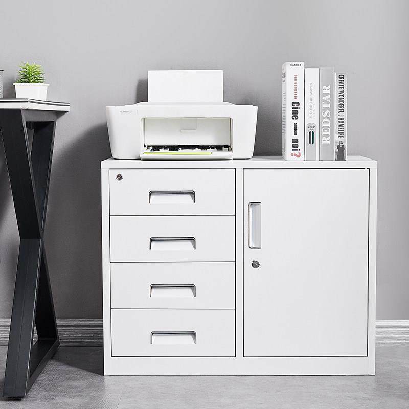 办公文件柜矮柜落地资料柜带抽屉打印机柜带锁铁皮小柜桌边收纳柜,商业/办公家具,文件柜,淘宝优惠券,粉丝福利购,淘宝优惠卷