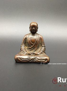 覆古覆膜铜质藏顶菩萨饰品藏顶菩萨佛像小饰品铜佛像铜器茶宠物