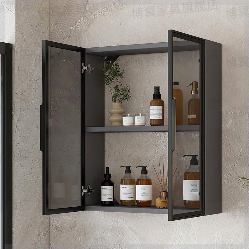 太空铝合金壁柜浴室卫生间吊柜置物柜阳台壁挂式收纳柜防水储物柜