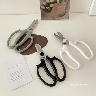 莫兰迪色系家用剪刀手工剪子花艺修剪好用高级感不锈钢园林修枝剪