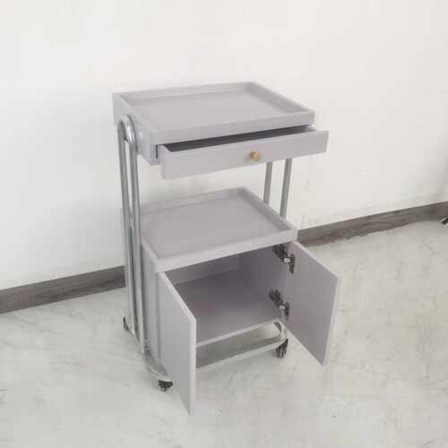 奶油风美容车美容院专用工具车美甲纹绣皮肤管理小推车移动置物架
