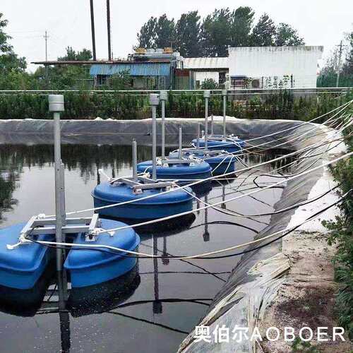 浮筒式潜水推流器浮筒立式环流搅拌机不放空安装水下液下推进设备