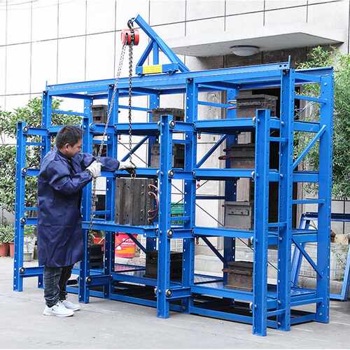 实用标准仓库全开式模具货架三层四格仓储架抽屉式重型模具架定制