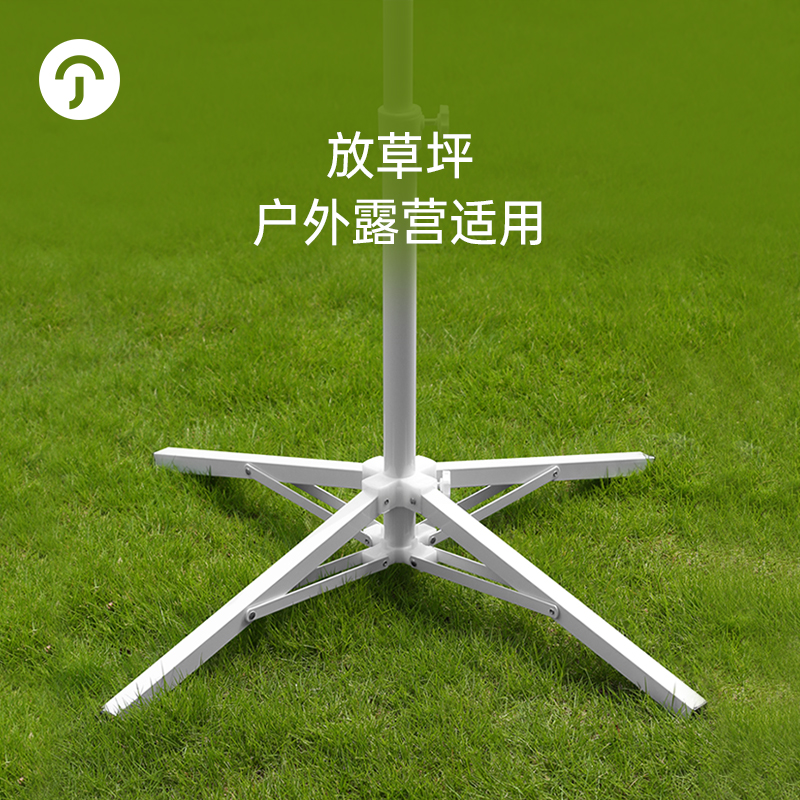 户外遮阳伞摆摊大伞底座四脚固定铁架座墩遮阳伞折叠十字伞架支架