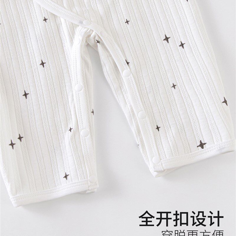 新生婴儿春秋长袖连衣裤僧服新生婴儿服装系带后宫早秋服